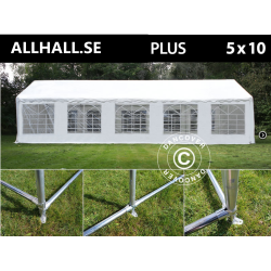 Partytlt 5x10m PLUS PE inkl. Bottenram