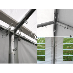 Partytlt 5x10m PLUS PE inkl. Bottenram