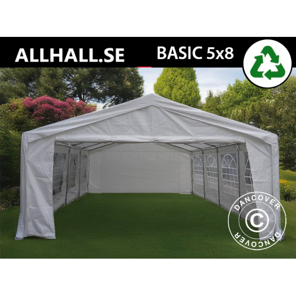 Partyt�lt 5x8m PE 500 BASIC, Vit