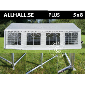 Partytlt 5x8m PE PLUS inkl. Bottenram