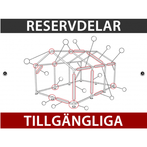 Partytlt 6x12m PE PLUS