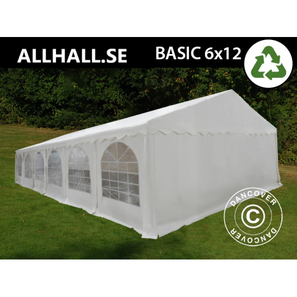 Partyt�lt 6x12m PVC 700 Basic, Vit