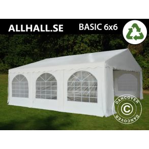 Partyt�lt 6x6m PVC 700 Basic, Vit