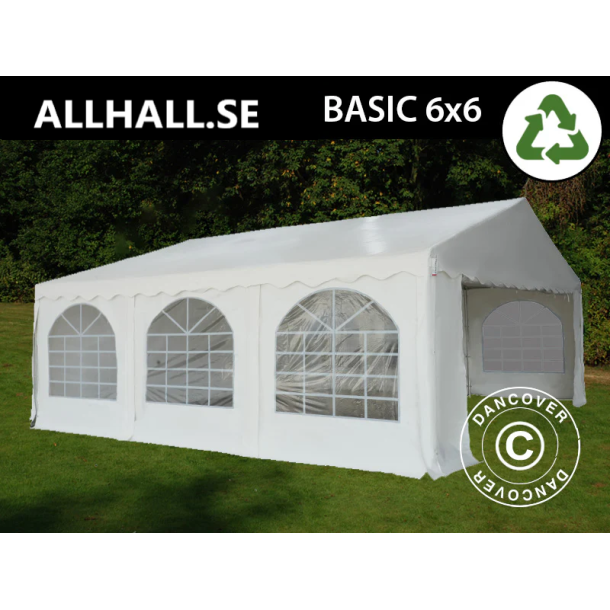 Partyt�lt 6x6m PVC 700 Basic, Vit