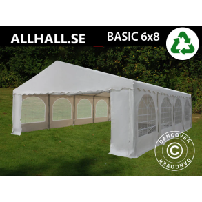Partyt�lt 6x8m PVC 700 Basic, Vit