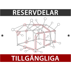 Partyt�lt 6x8m PVC 700 Basic, Vit