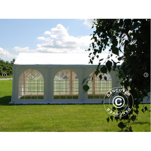 Partytlt Semi PRO PLUS CombiTents 5x10m, 3-i-1, Vit