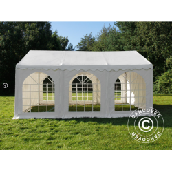 Partytlt Semi PRO PLUS CombiTents 5x10m, 3-i-1, Vit