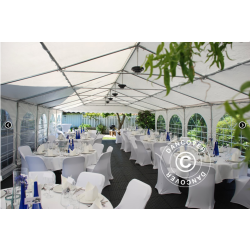 Partytlt Semi PRO PLUS CombiTents 5x10m, 3-i-1, Vit