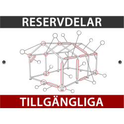 2m Frlngning Combitents SEMI PRO 5m-Serien, Vit