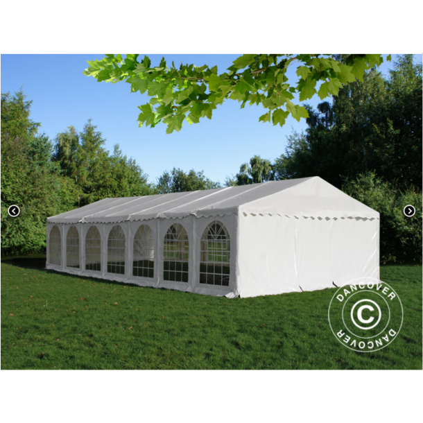 Partytlt Semi PRO PLUS Combitents 6x14m, 5-i-1, Vit