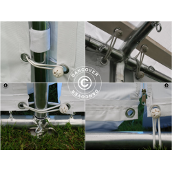 Partytlt Semi PRO PLUS Combitents 6x14m, 5-i-1, Vit