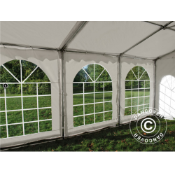 Partytlt Semi PRO PLUS Combitents 6x14m, 5-i-1, Vit