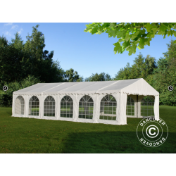 Partytlt Semi PRO PLUS Combitents 8x12m, 4-i-1, Vit