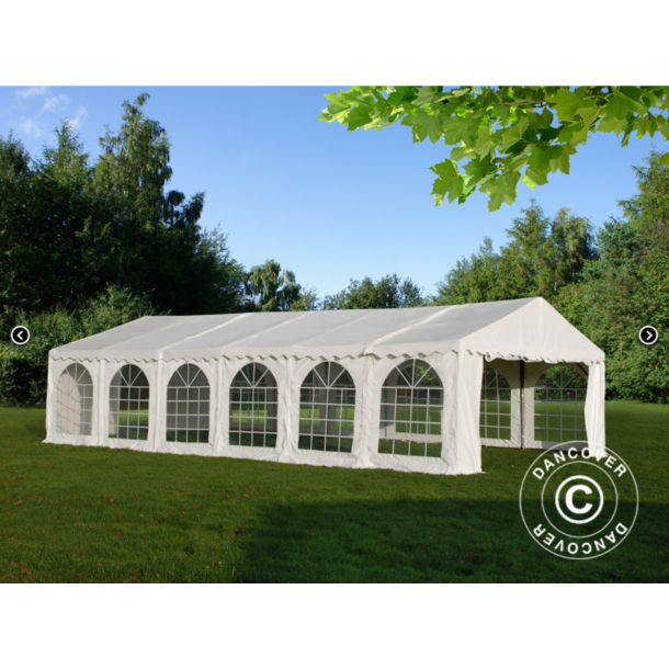 Partytlt Semi PRO PLUS Combitents 8x12m, 4-i-1, Vit