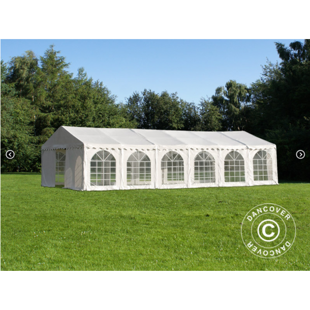 Partytlt Semi PRO PLUS Combitents 8x12m, 4-i-1, Vit