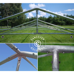 Partytlt Semi PRO PLUS Combitents 8x12m, 4-i-1, Vit