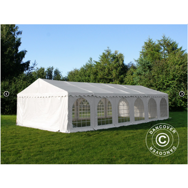 Partytlt Semi PRO PLUS Combitents 8x12m, 4-i-1, Vit