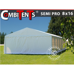 Partytlt Semi PRO PLUS Combitents 8x16m, 6-I-1, Vit