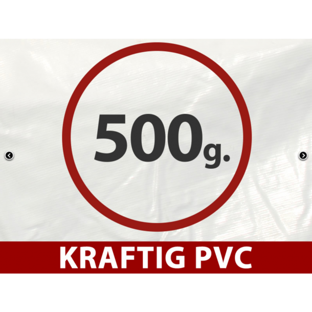 4m ndsektionsfrlngning Combitents SEMI PRO 5m-Serien, Vit