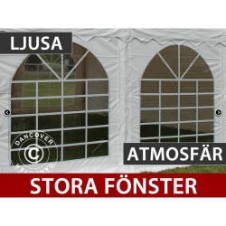 Partytlt 4x4m PVC Pagoda Exclusive, Vit