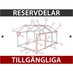 Partytlt Pagoda 4x4m
