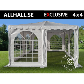 Partytlt 4x4m PVC Pagoda Exclusive, Vit