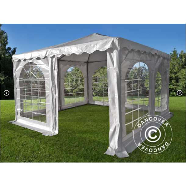 Partytlt 4x4m PVC Pagoda Exclusive, Vit