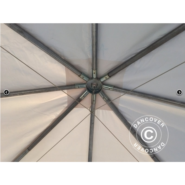 Partytlt 4x4m PVC Pagoda Exclusive, Vit