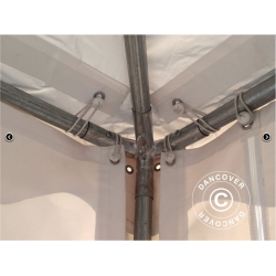 Partytlt 4x4m PVC Pagoda Exclusive, Vit