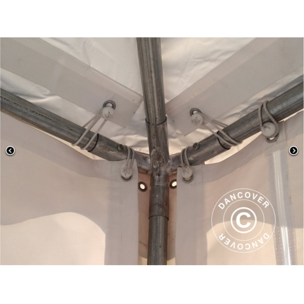 Partytlt 4x4m PVC Pagoda Exclusive, Vit