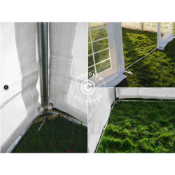 Partytlt 4x4m PVC Pagoda Exclusive, Vit