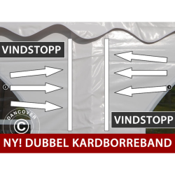 Partytlt 4x4m PVC Pagoda Exclusive, Vit