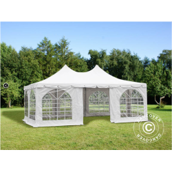 Partytlt 4x6m Pagoda PRO PVC, Vit