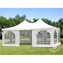 Partytlt 4x6m Pagoda PRO PVC, Vit
