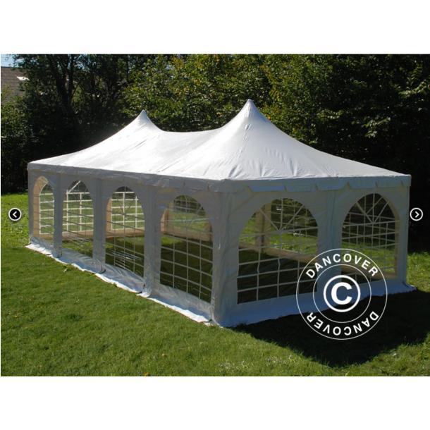 Partytlt 4x8m Pagoda PRO PVC, Vit