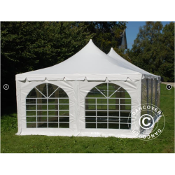Partytlt 4x8m Pagoda PRO PVC, Vit