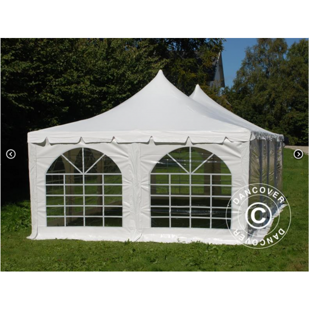 Partytlt 4x8m Pagoda PRO PVC, Vit