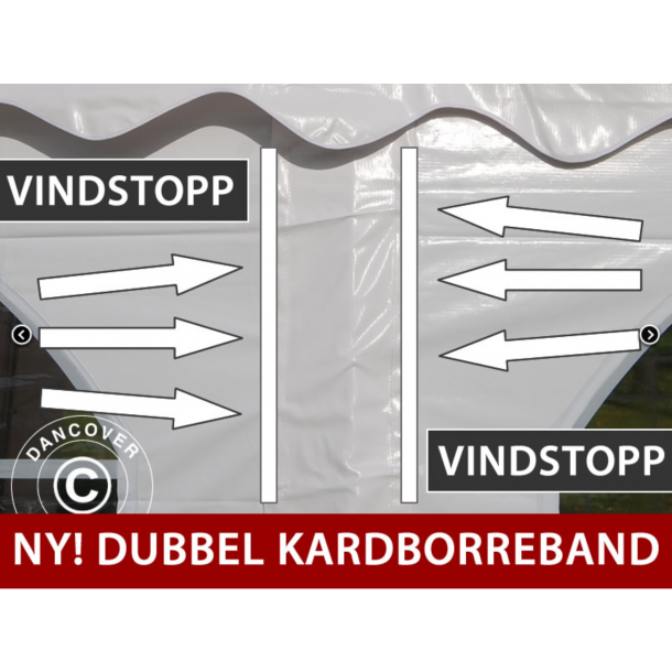 Partytlt 6x6m PVC Pagoda Exclusive, Vit