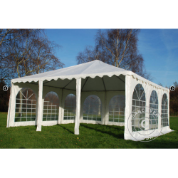 Partytlt 6x6m PVC Pagoda Exclusive, Vit