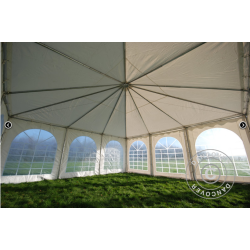 Partytlt 6x6m PVC Pagoda Exclusive, Vit