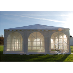 Partytlt 6x6m PVC Pagoda Exclusive, Vit