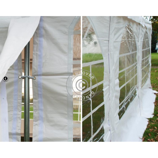 Partytlt 6x6m PVC Pagoda Exclusive, Vit