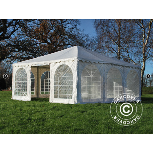 Partytlt 6x6m PVC Pagoda Exclusive, Vit