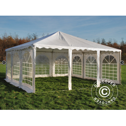 Partytlt 6x6m PVC Pagoda Exclusive, Vit