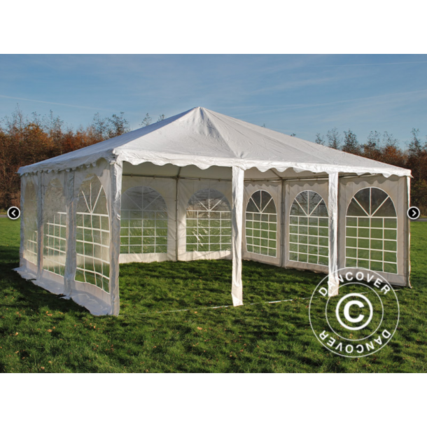 Partytlt 6x6m PVC Pagoda Exclusive, Vit