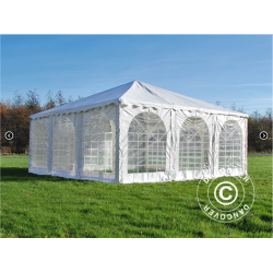 Partytlt 6x6m PVC Pagoda Exclusive, Vit