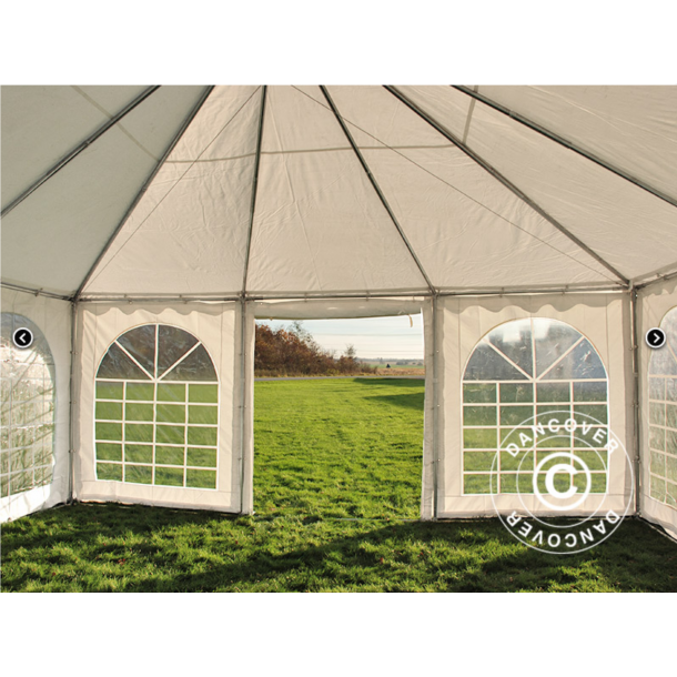 Partytlt 6x6m PVC Pagoda Exclusive, Vit