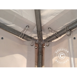 Partytlt 6x6m PVC Pagoda Exclusive, Vit