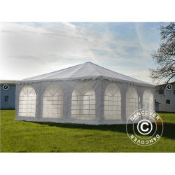 Partytlt 7x7m PVC Pagoda Exclusive, Vit